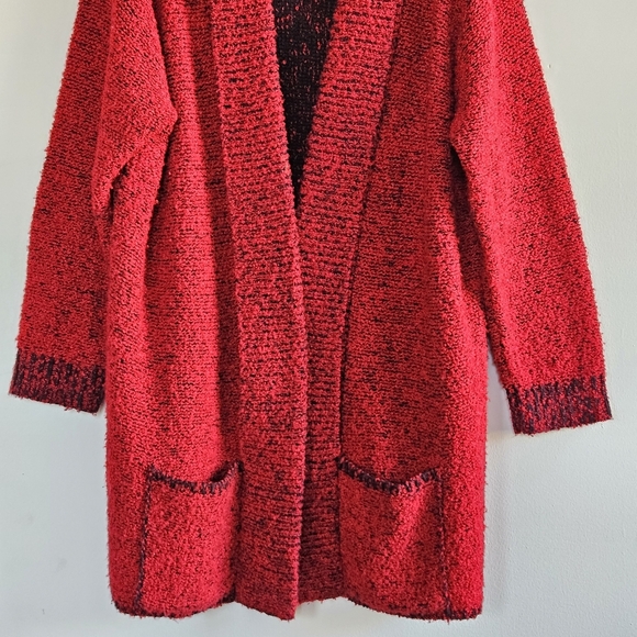 YARN WORKS 100% ACRYLIC CHUNKY OPEN KNIT CARDIGAN SIZE XL - Picture 8 of 13